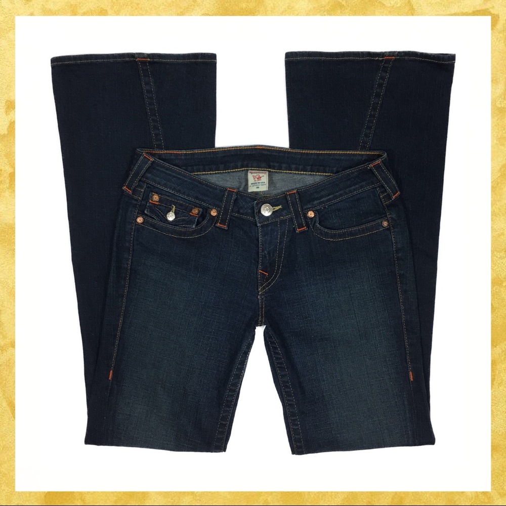 NWOT True Religion Dark Wash Joey Flare Jeans